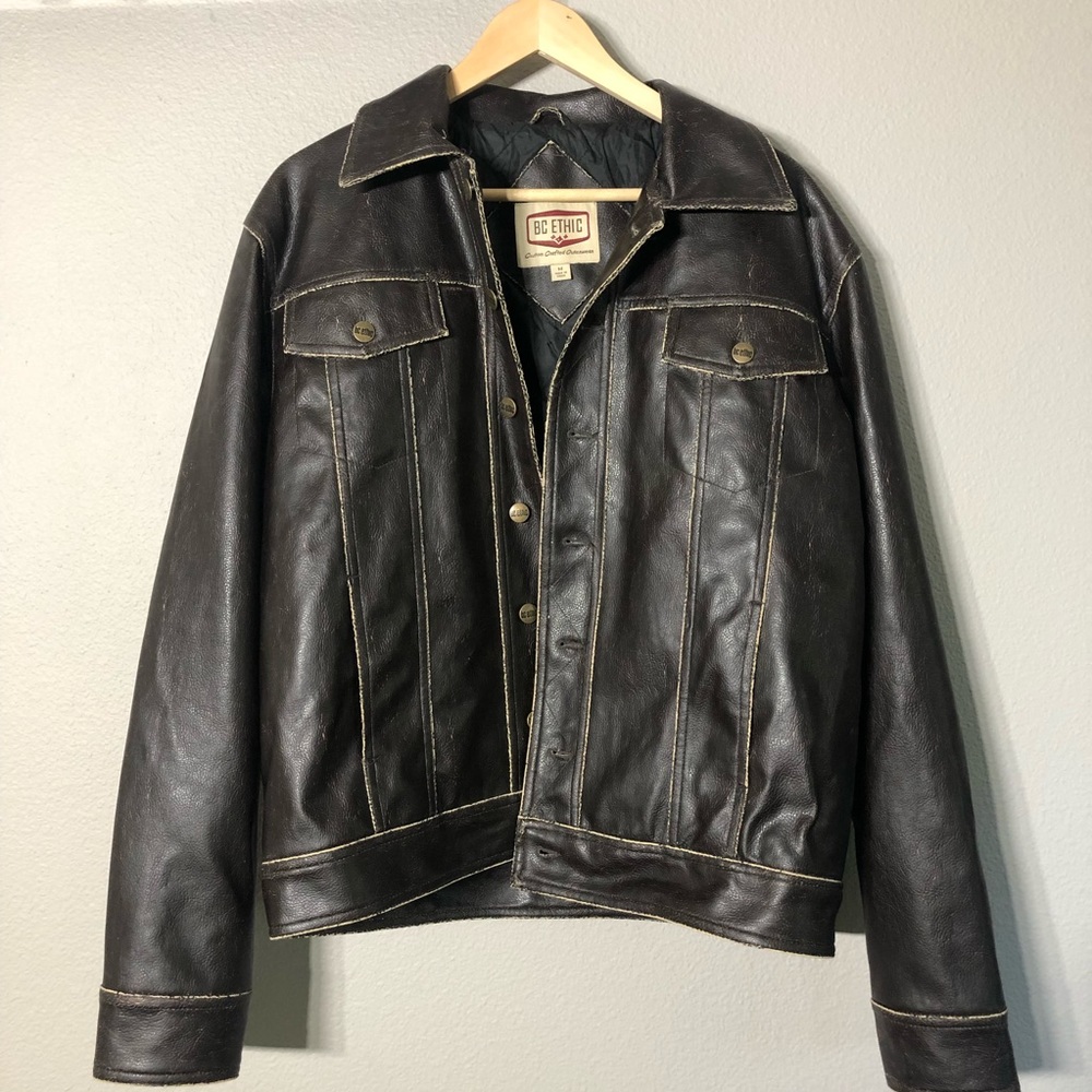 Like new BC ethic leather jacket